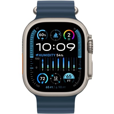 Смарт-годинник APPLE Watch Ultra 2 GPS + Cellular, 49mm Titan Blue Ocean Band (MREG3UL/A) Смарт-годинник APPLE Watch Ultra 2 GPS + Cellular, 49mm Titan Blue Ocean Band (MREG3UL/A)