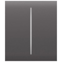 Кнопка AJAX CenterButton 2-gang для LightSwitch, Jeweler Grey (000029830) Кнопка AJAX CenterButton 2-gang для LightSwitch, Jeweler Grey (000029830)