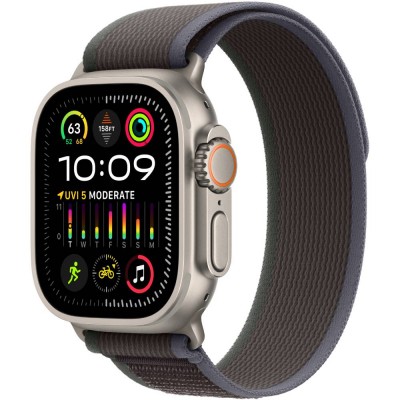 Смарт-годинник APPLE Watch Ultra 2 GPS + Cellular, 49mm Titan Blue/Black Trail Loop - M/L (MRF63UL/A)