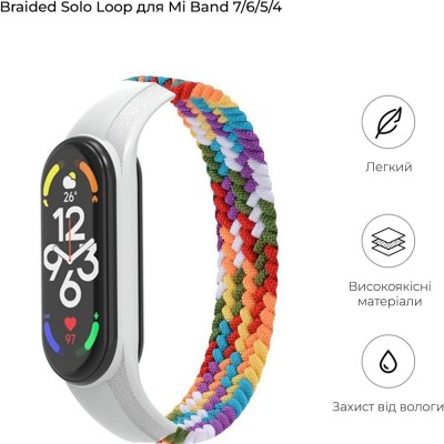 Ремінець ARMORSTANDART Braided Solo Loop для Xiaomi Mi Band 7/6/5/4 Pride Edition size L (ARM64939) Ремінець ARMORSTANDART Braided Solo Loop для Xiaomi Mi Band 7/6/5/4 Pride Edition size L (ARM64939)