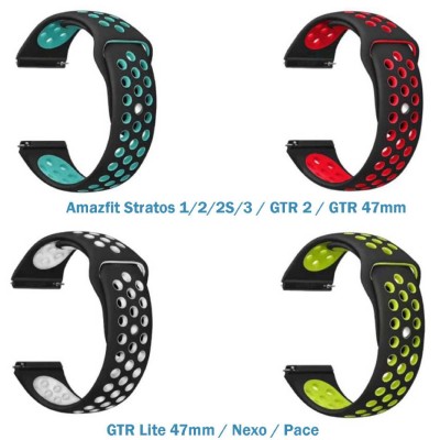 Набір ремінців BECOVER Vents Style Amazfit Stratos 1/2/2S/3 Girl (706544)