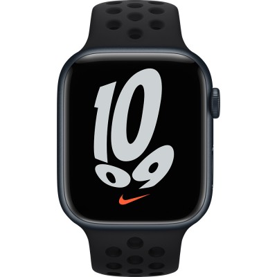 Ремінець APPLE Nike Sport Band для APPLE WATCH S8 2022 45mm Black/Black (MPH43ZM/A) Ремінець APPLE Nike Sport Band для APPLE WATCH S8 2022 45mm Black/Black (MPH43ZM/A)