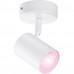 Розумний світильник WIZ IMAGEO Spots накладний точковий 5W 2200-6500K RGB Wi-Fi White (929002658701)