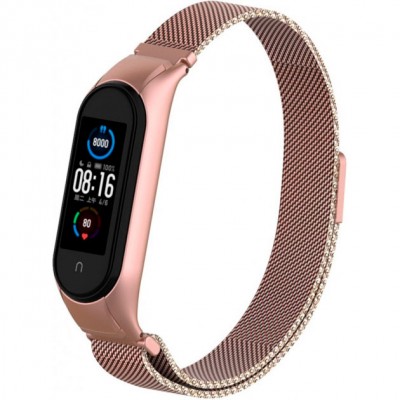 Браслет Armorstandart Milanese Magnetic Band 503 для Xiaomi Mi Band 6/5 Rose Gold (ARM57183)