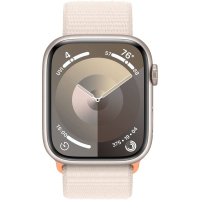 Смарт-годинник APPLE Watch Series 9 GPS 41mm Starlight Alum Starlight Sp/Loop (MR8V3QP/A) Смарт-годинник APPLE Watch Series 9 GPS 41mm Starlight Alum Starlight Sp/Loop (MR8V3QP/A)
