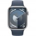 Смарт-годинник APPLE Watch Series 9 GPS 45мм Silver Alum Storm Blue Sp/b - M/L (MR9E3QP/A)