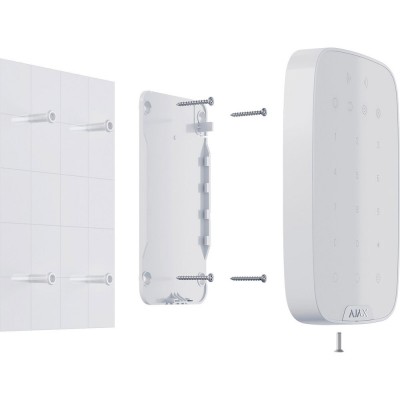 Бездротова сенсорна клавіатура Ajax KeyPad Plus White (000023070)