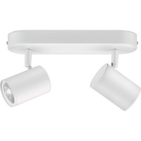 Розумний світильник WIZ IMAGEO Spots накладний точковий 2x5W 2200-6500K RGB Wi-Fi White (929002658801)
