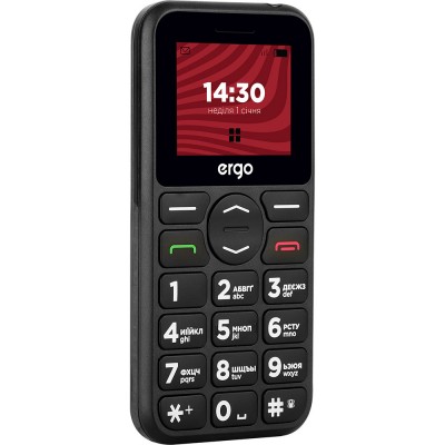 Мобільний телефон ERGO R181 Dual Sim Black