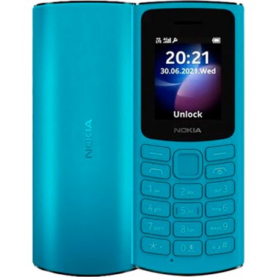 Мобільний телефон NOKIA 105 Dual SIM Cyan TA-1557 Мобільний телефон NOKIA 105 Dual SIM Cyan TA-1557