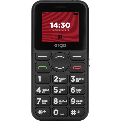 Мобільний телефон ERGO R181 Dual Sim Black
