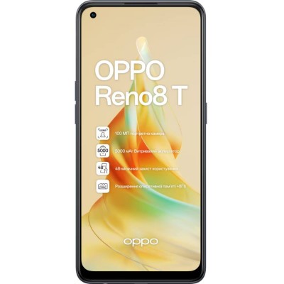 OPPO Reno 8T 8/128GB Dual Sim Midnight Black (CPH2481 BLACK) OPPO Reno 8T 8/128GB Dual Sim Midnight Black (CPH2481 BLACK)