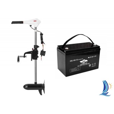 Электромотор Haibo D54 + аккумулятор Haswing 100Ah