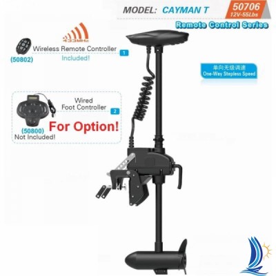 Лодочный электромотор Haswing Cayman T 55 Lbs черный