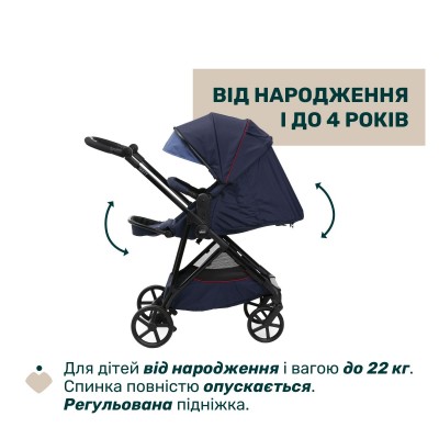Коляска Chicco 2 в 1 Seety синя (2900990870639) (87097.79.01) Коляска Chicco 2 в 1 Seety синя (2900990870639) (87097.79.01)