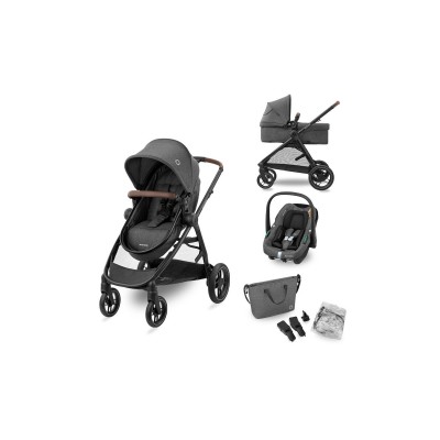 Коляска Maxi-Cosi 3 в 1 Zelia S Trio Dark Grey (1996551110) Коляска Maxi-Cosi 3 в 1 Zelia S Trio Dark Grey (1996551110)