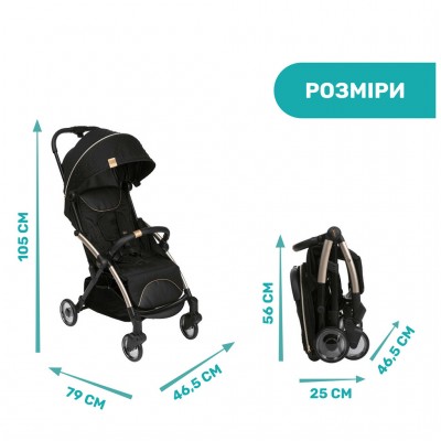 Коляска Chicco Goody Plus Black Re-Lux (79877.56) Коляска Chicco Goody Plus Black Re-Lux (79877.56)