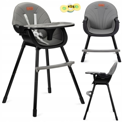 Стілець для годування MoMi JUA Flovi black (KRKA00018) Стілець для годування MoMi JUA Flovi black (KRKA00018)