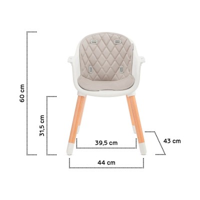 Стілець для годування Kinderkraft Sienna Gray (5902533915125) Стілець для годування Kinderkraft Sienna Gray (5902533915125)