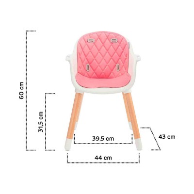 Стілець для годування Kinderkraft Sienna Pink (5902533915132) Стілець для годування Kinderkraft Sienna Pink (5902533915132)