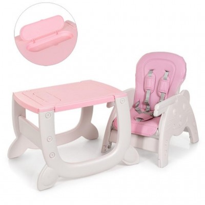 Стілець для годування Bambi 2 в 1 pink (M 3612-8 pink) Стілець для годування Bambi 2 в 1 pink (M 3612-8 pink)