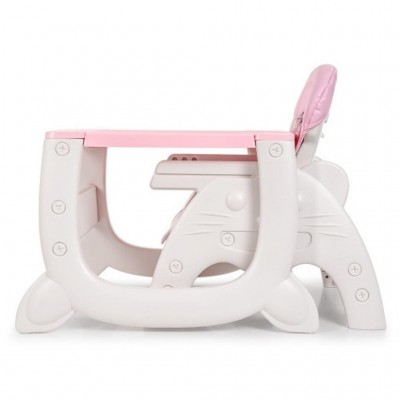 Стілець для годування Bambi 2 в 1 pink (M 3612-8 pink) Стілець для годування Bambi 2 в 1 pink (M 3612-8 pink)