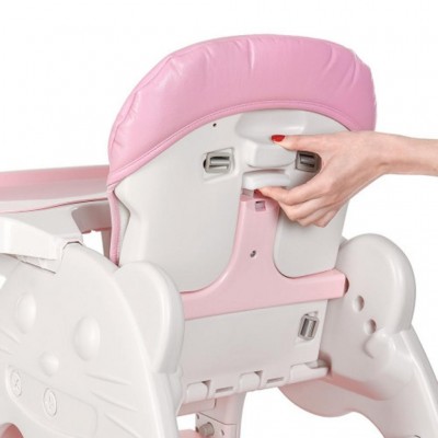 Стілець для годування Bambi 2 в 1 pink (M 3612-8 pink) Стілець для годування Bambi 2 в 1 pink (M 3612-8 pink)