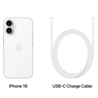 Мобільний телефон Apple iPhone 16 128GB White (MYE93) Мобільний телефон Apple iPhone 16 128GB White (MYE93)